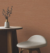 York Wallcoverings UW1076N Oasis Rust Faux Grasscloth Wallpa