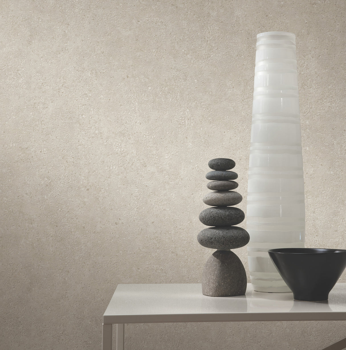 York Wallcoverings UW1079N Artisan Stone Light Grey Texture 