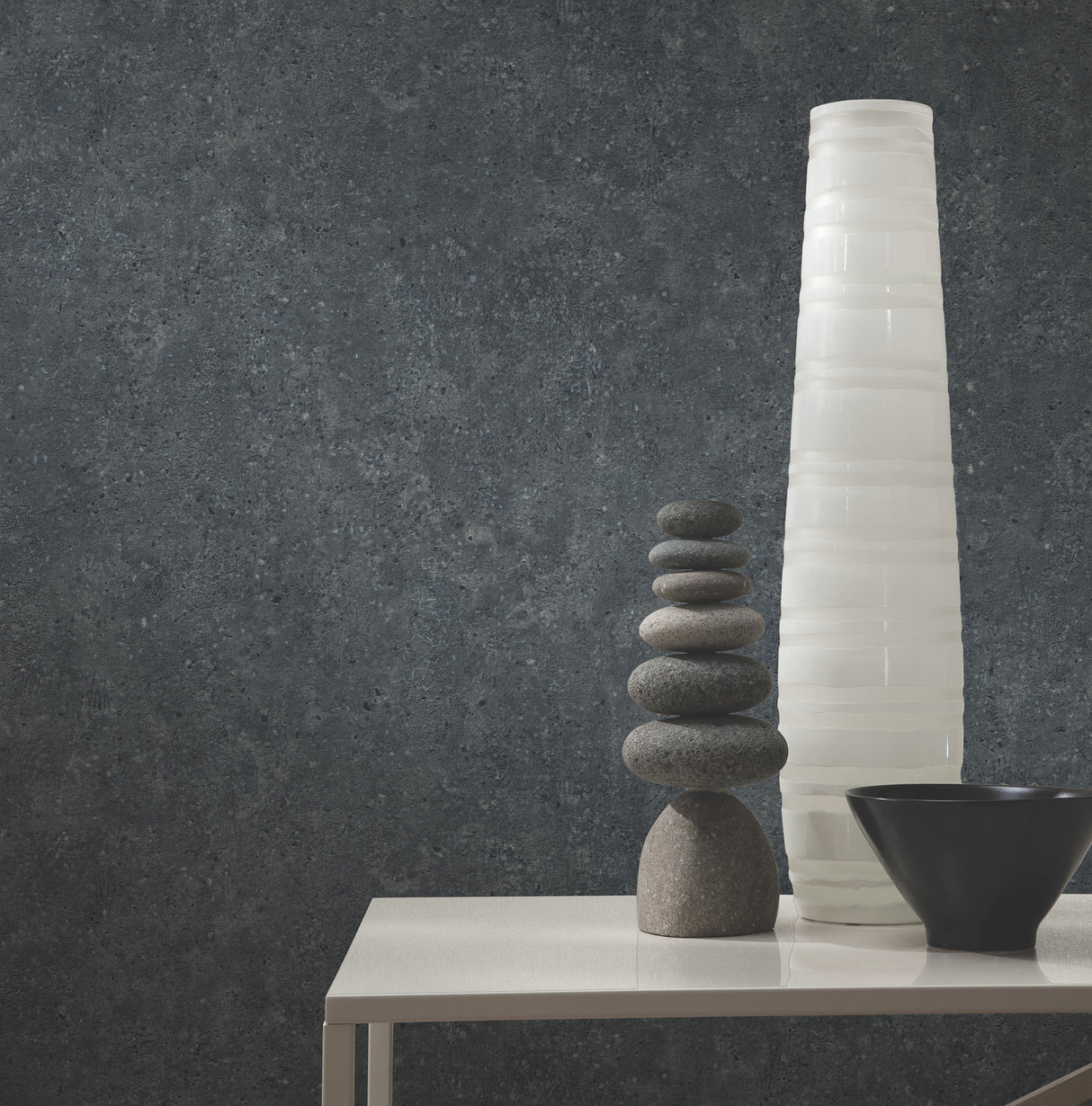 York Wallcoverings UW1086N Artisan Stone Metallic Texture Wa