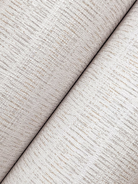 York Wallcoverings UW1089N Line In The Sand White Woven Stri