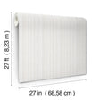 York Wallcoverings UW1089N Line In The Sand White Woven Stri