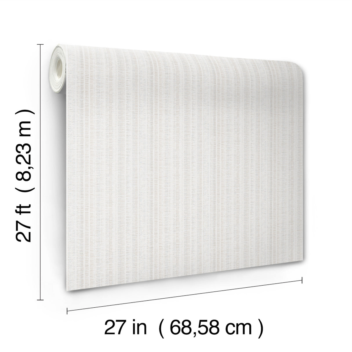 York Wallcoverings UW1089N Line In The Sand White Woven Stri