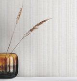 York Wallcoverings UW1089N Line In The Sand White Woven Stri