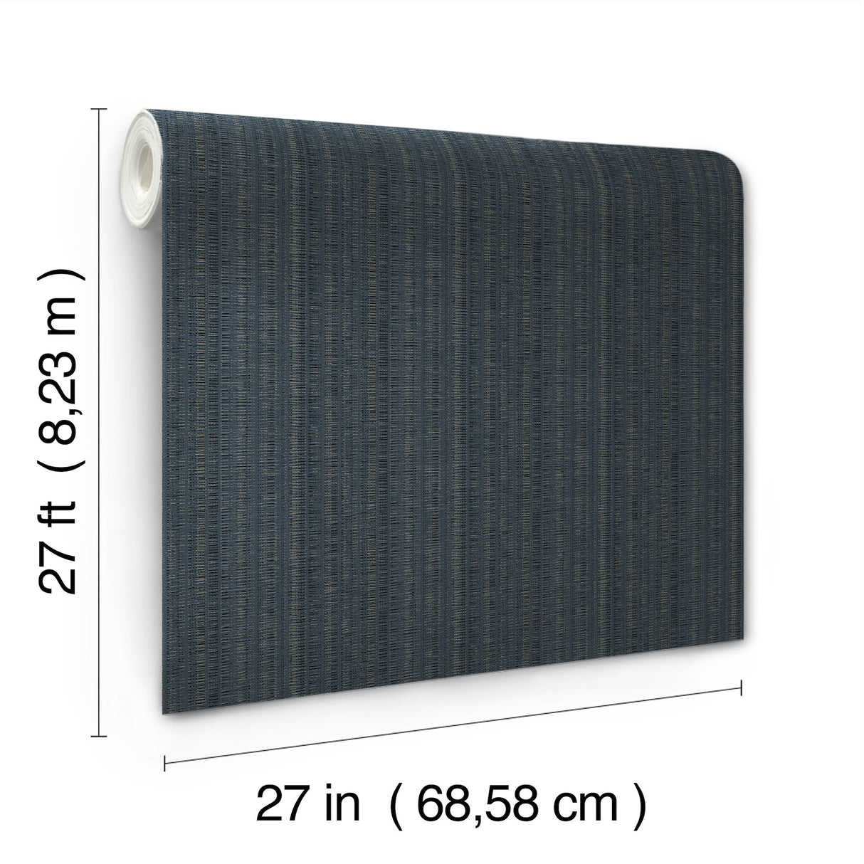 York Wallcoverings UW1092N Line In The Sand Indigo Woven Str