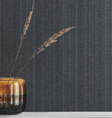 York Wallcoverings UW1092N Line In The Sand Indigo Woven Str