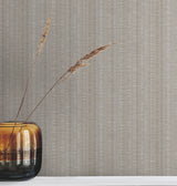 York Wallcoverings UW1095N Line In The Sand Taupe Woven Stri