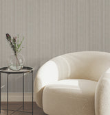 York Wallcoverings UW1095N Line In The Sand Taupe Woven Stri
