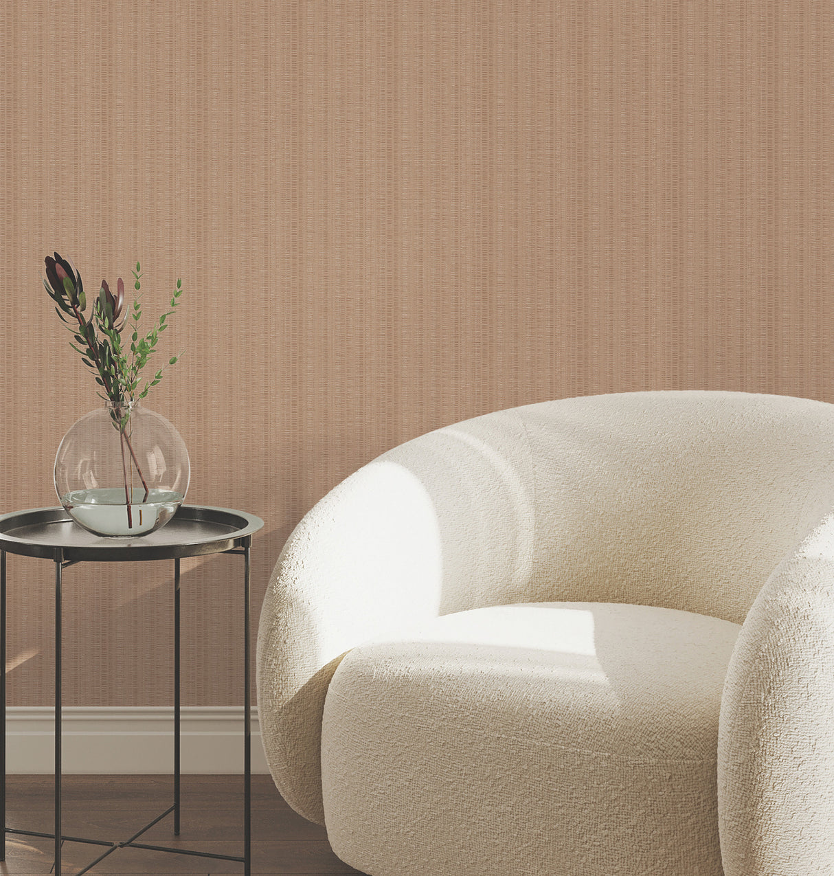 York Wallcoverings UW1096N Line In The Sand Salmon Woven Str