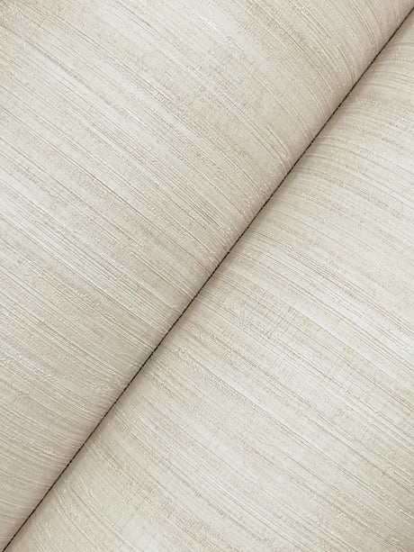 York Wallcoverings UW1100N Silk Essence Cream Faux Fabric Wa