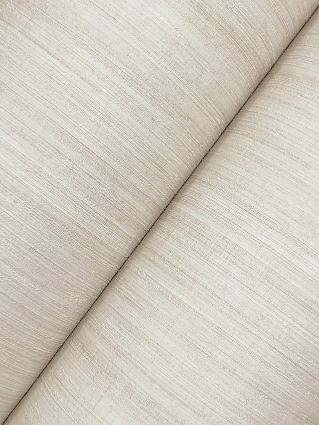 York Wallcoverings UW1100N Silk Essence Cream Faux Fabric Wa