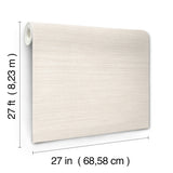 York Wallcoverings UW1100N Silk Essence Cream Faux Fabric Wa