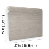 York Wallcoverings UW1102N Silk Essence Neutral Faux Fabric 