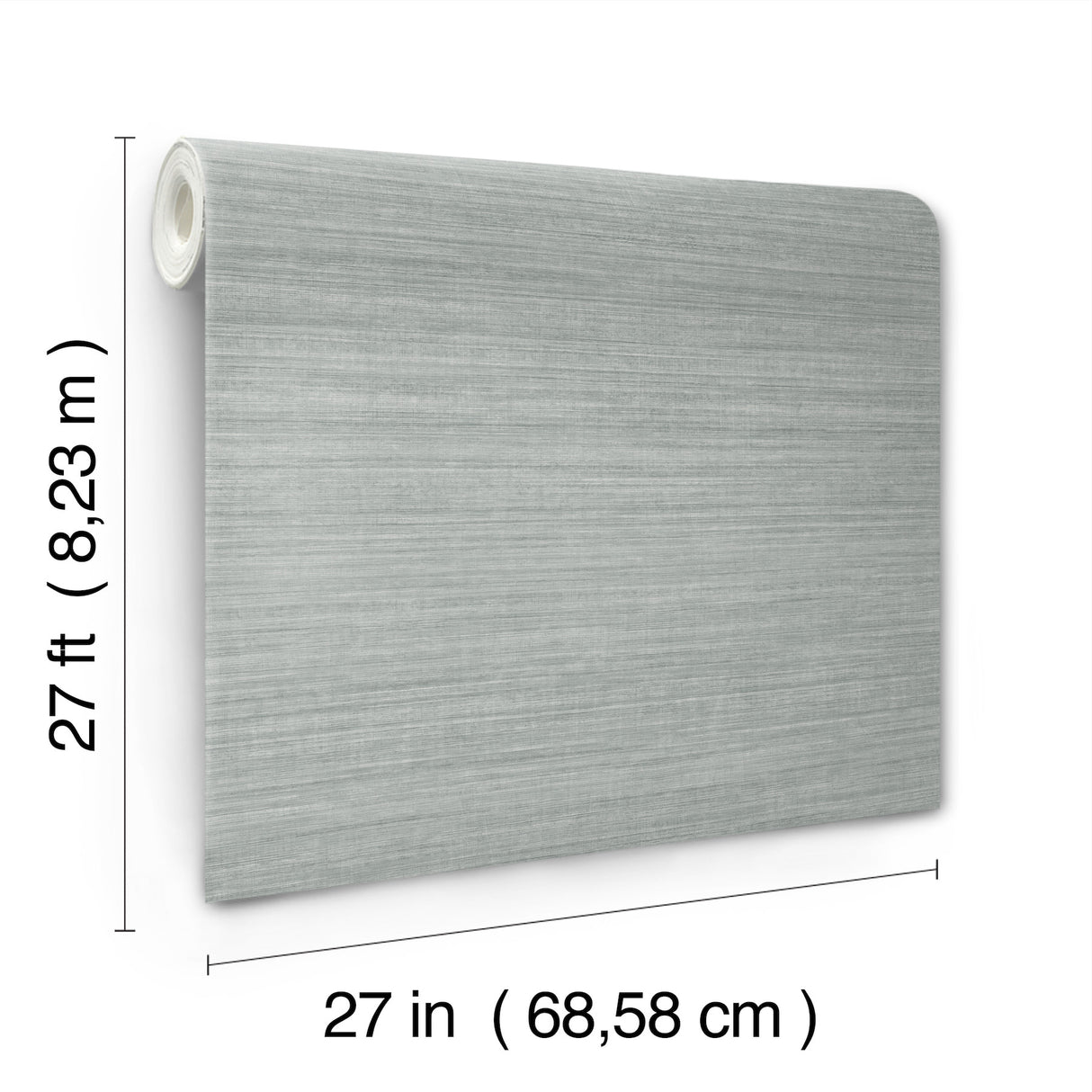 York Wallcoverings UW1106N Silk Essence Slate Faux Fabric Wa