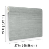 York Wallcoverings UW1106N Silk Essence Slate Faux Fabric Wa