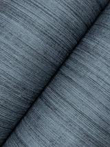 York Wallcoverings UW1107N Silk Essence Indigo Faux Fabric W