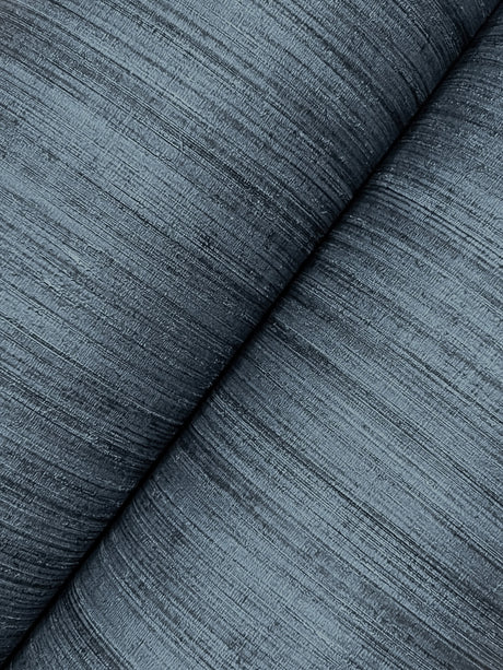 York Wallcoverings UW1107N Silk Essence Indigo Faux Fabric W