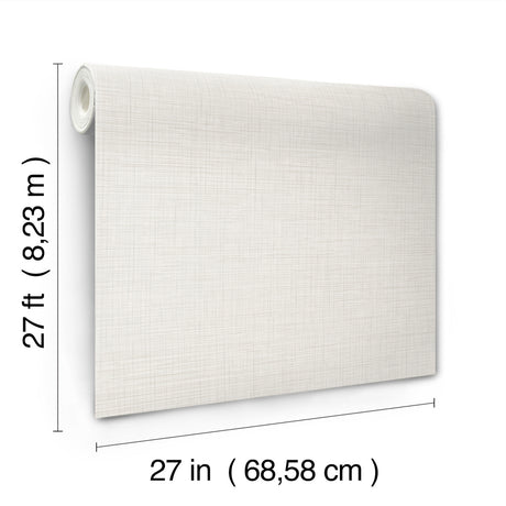 York Wallcoverings UW1110N Open Air White Crosshatch Wallpap