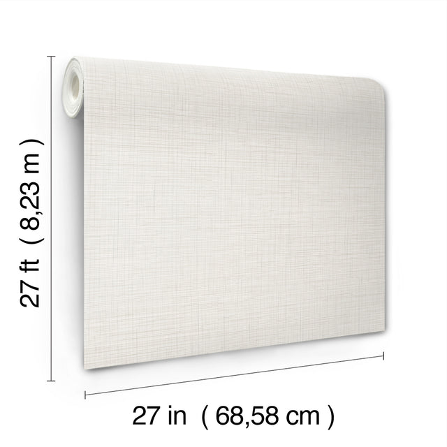 York Wallcoverings UW1110N Open Air White Crosshatch Wallpap