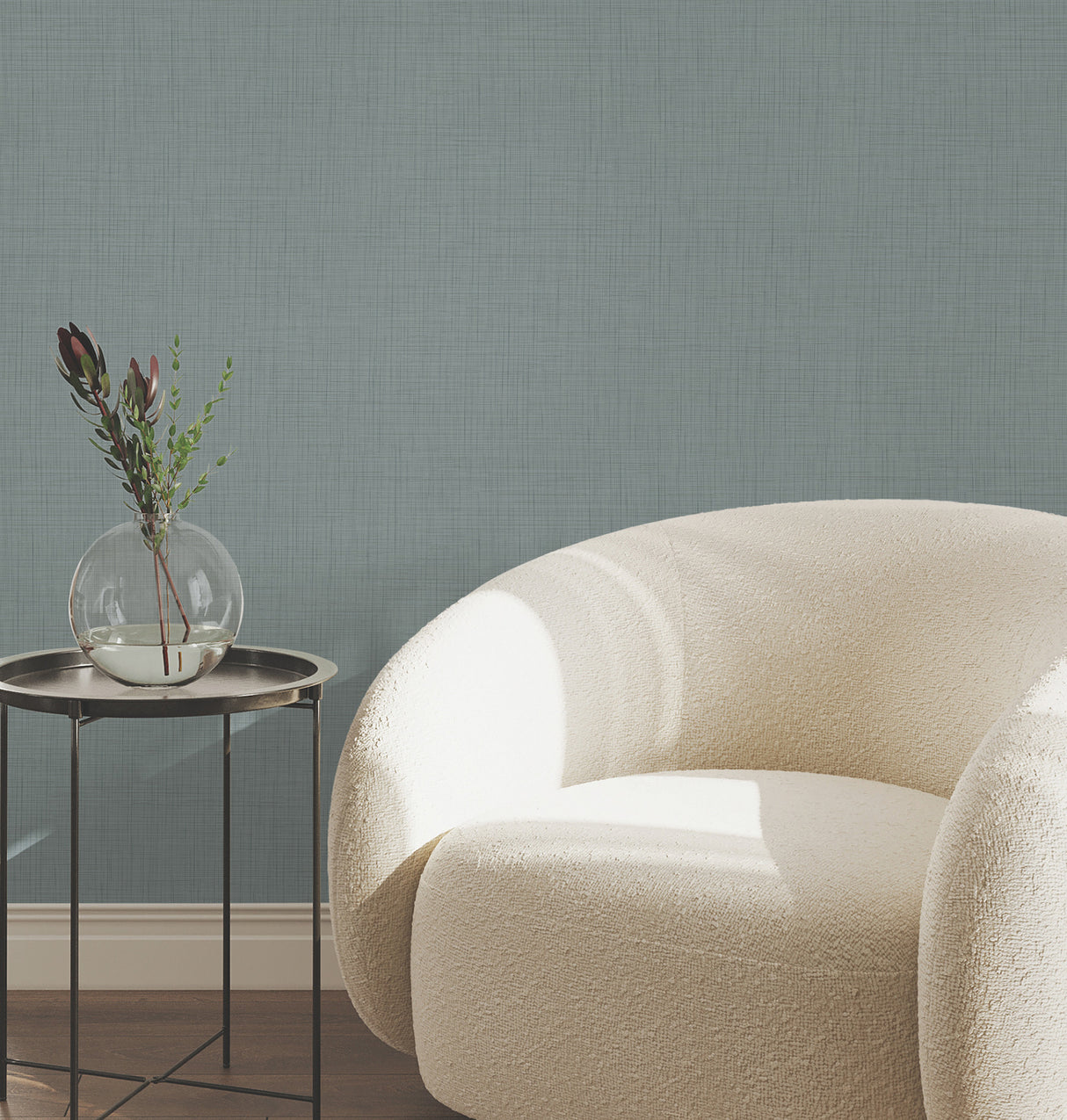 York Wallcoverings UW1114N Open Air Light Blue Crosshatch Wa
