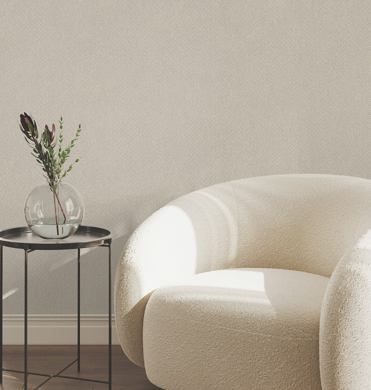 York Wallcoverings UW1119N Tisket A Tasket Grey Basketweave 