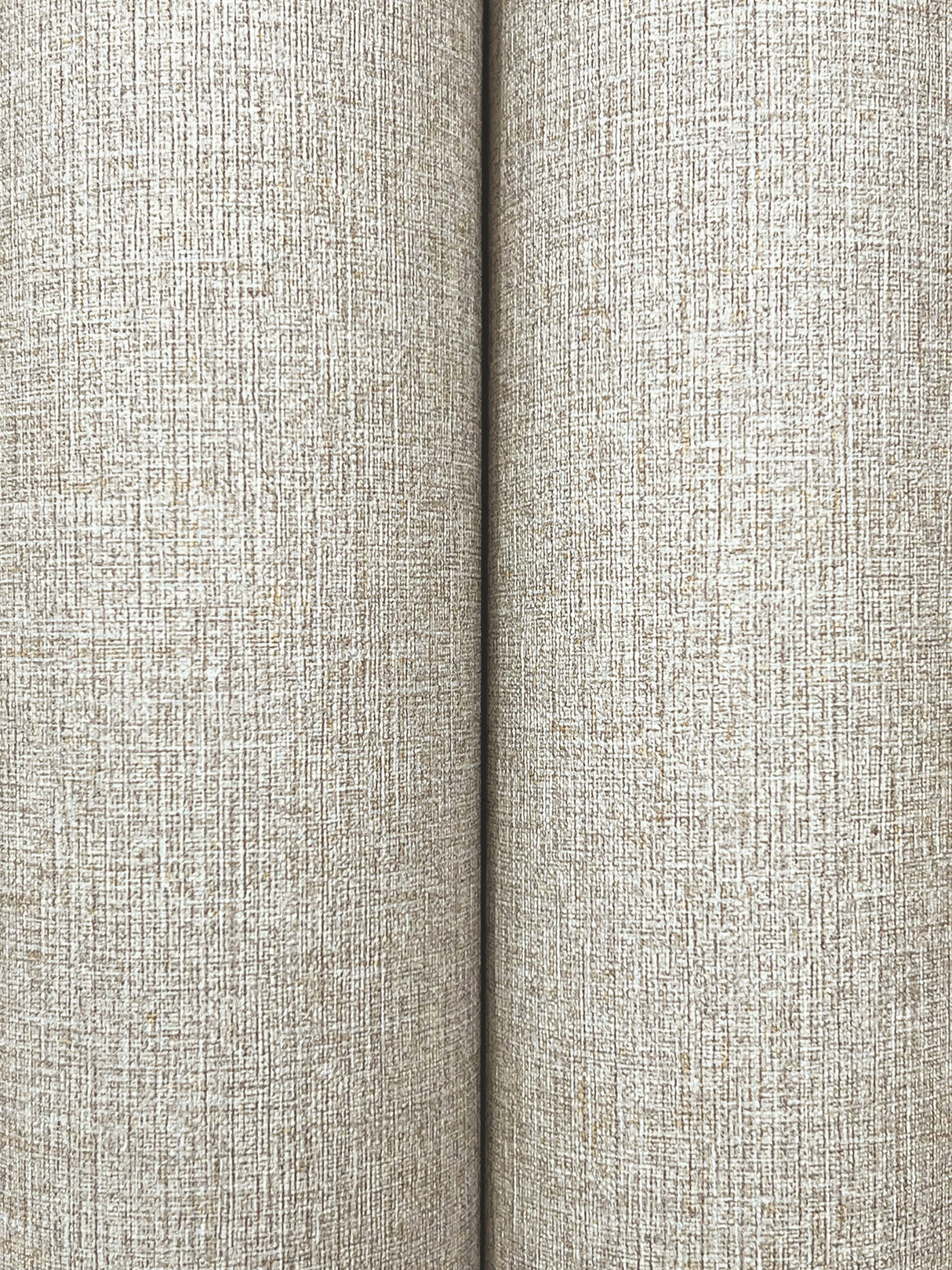York Wallcoverings UW1124N Heathered Linen Beige Faux Fabric