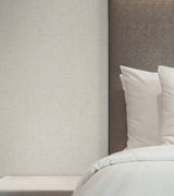 York Wallcoverings UW1124N Heathered Linen Beige Faux Fabric
