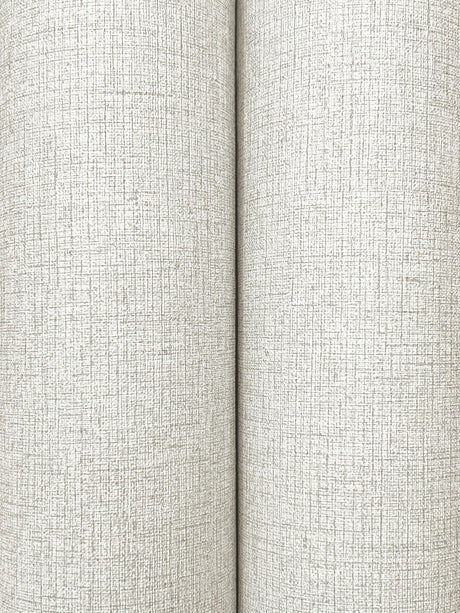 York Wallcoverings UW1125N Heathered Linen Off-White Faux Fa
