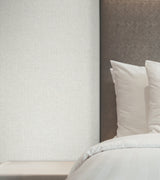 York Wallcoverings UW1125N Heathered Linen Off-White Faux Fa