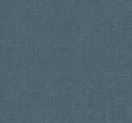 York Wallcoverings UW1127N Heathered Linen Indigo Faux Fabri