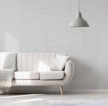 Brewster UW24791 Fairmont Silver Deco Fracture Wallpaper