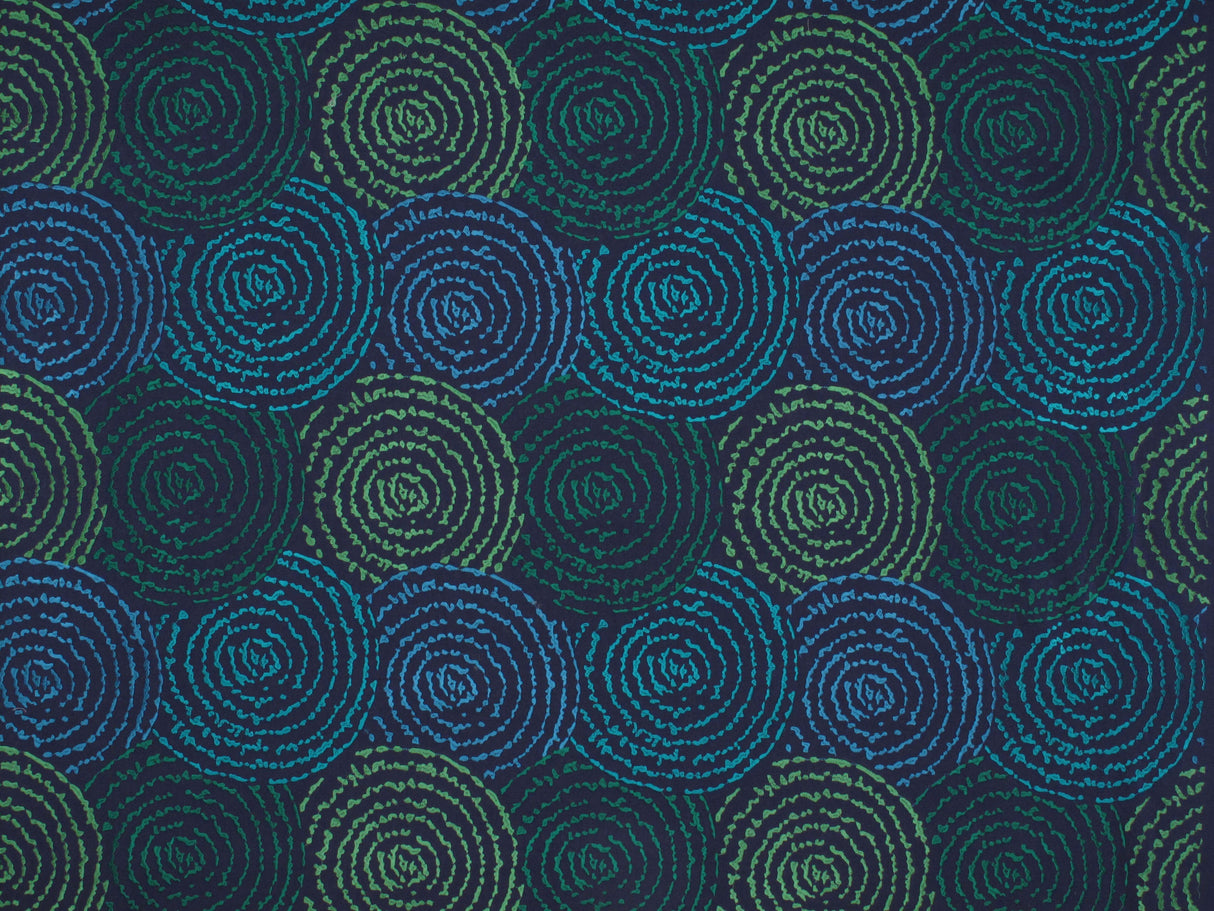 Scalamandre V5 00016140 OCEAN DEEP CORIOLIS Fabric - Eade's Wallpaper
