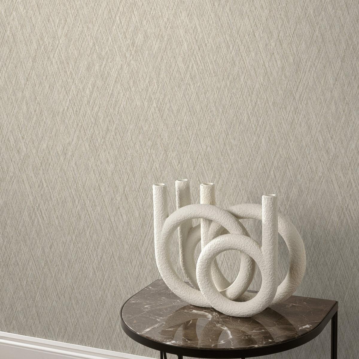Galerie Very Faux Unis Geometric Beige Wallpaper VE1004