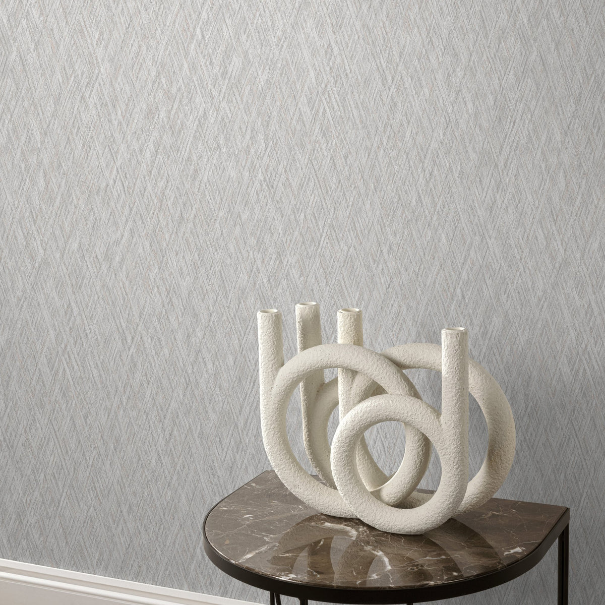 Galerie Very Faux Unis Geometric Grey Wallpaper VE1005