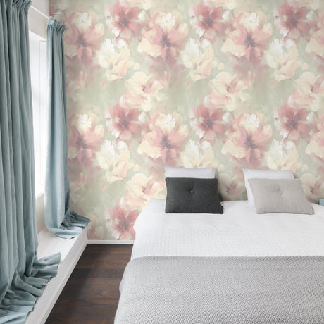 Galerie Very Classical Floral All-over Pink Wallpaper VE3003