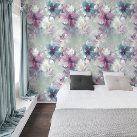 Galerie Very Classical Floral All-over Blue Wallpaper VE3004