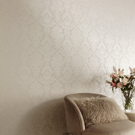 Galerie Very Classical Floral All-over Cream Wallpaper VE320