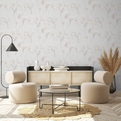 Galerie Very Classical Floral All-over Pink Wallpaper VE3301