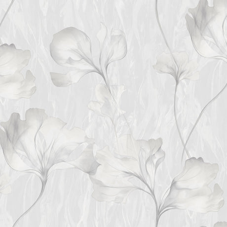 Galerie Very Classical Floral All-over Grey Wallpaper VE3317
