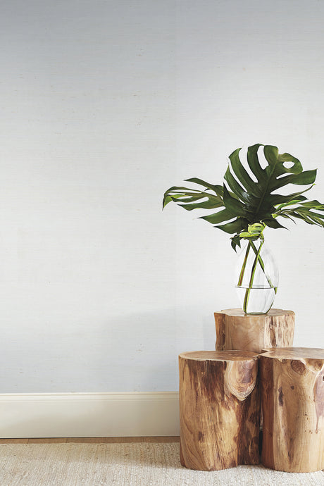 York VG0000 Plain Grass White Wallpaper