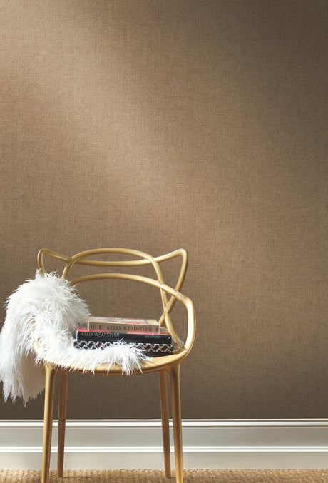York VG4420 Interlocking Weave Sisal Grasscloth Brown Wallpaper