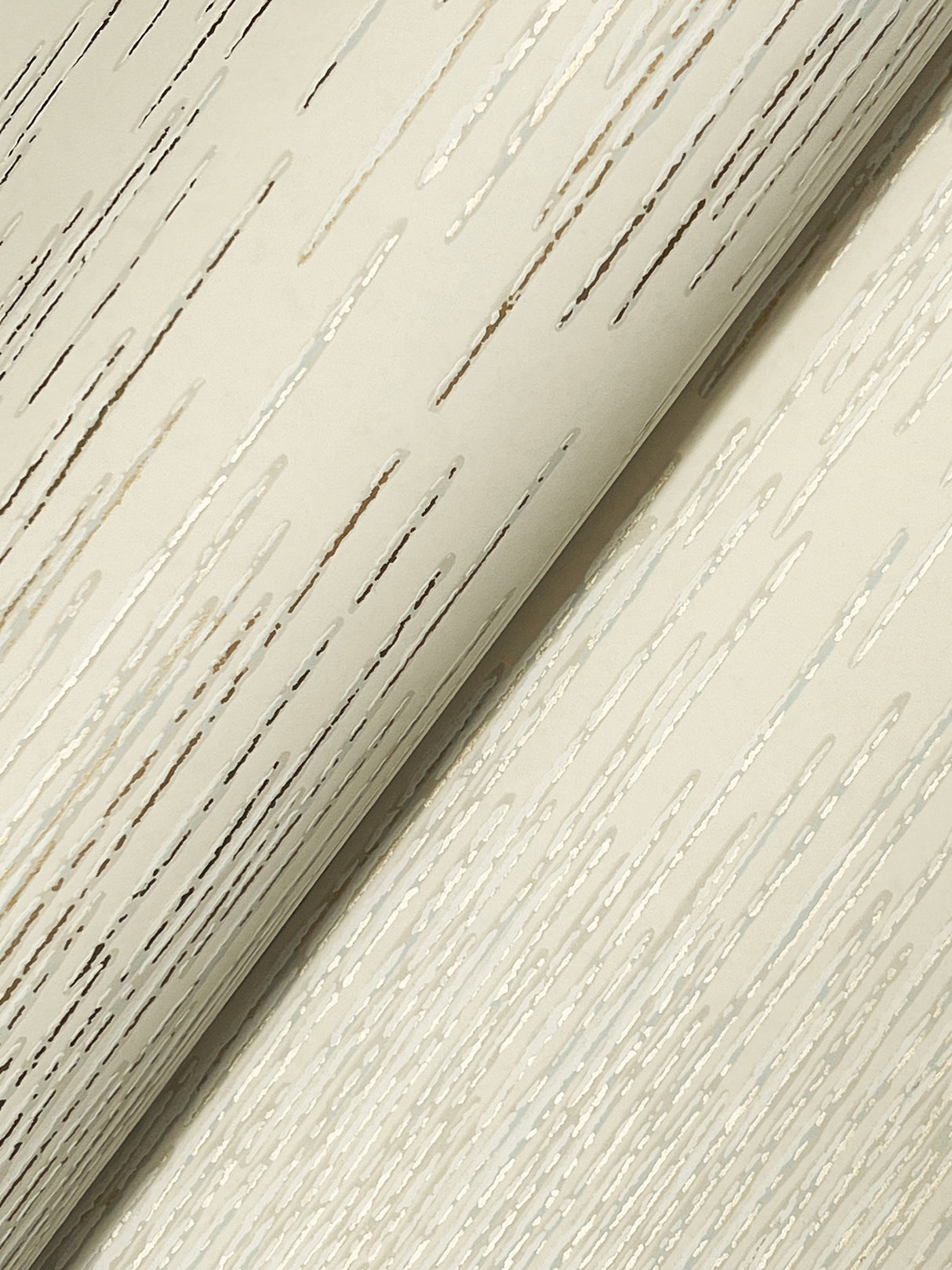 Ronald Redding VR1501 Operetta Cream Metallic Columns Wallpaper