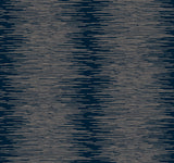 Ronald Redding VR1503 Operetta Navy Metallic Columns Wallpaper