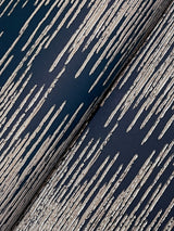 Ronald Redding VR1503 Operetta Navy Metallic Columns Wallpaper