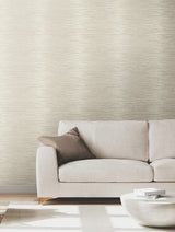 Ronald Redding VR1504 Operetta Ivory Metallic Columns Wallpaper