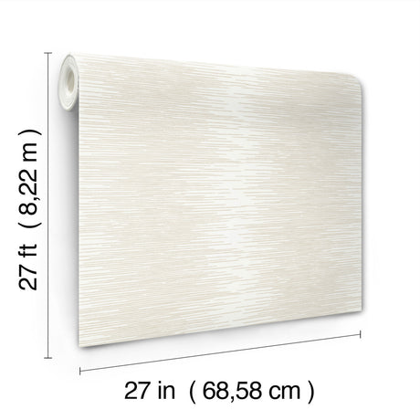 Ronald Redding VR1506 Operetta White Metallic Columns Wallpaper