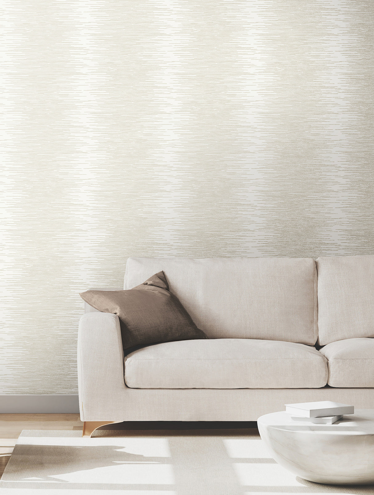 Ronald Redding VR1506 Operetta White Metallic Columns Wallpaper