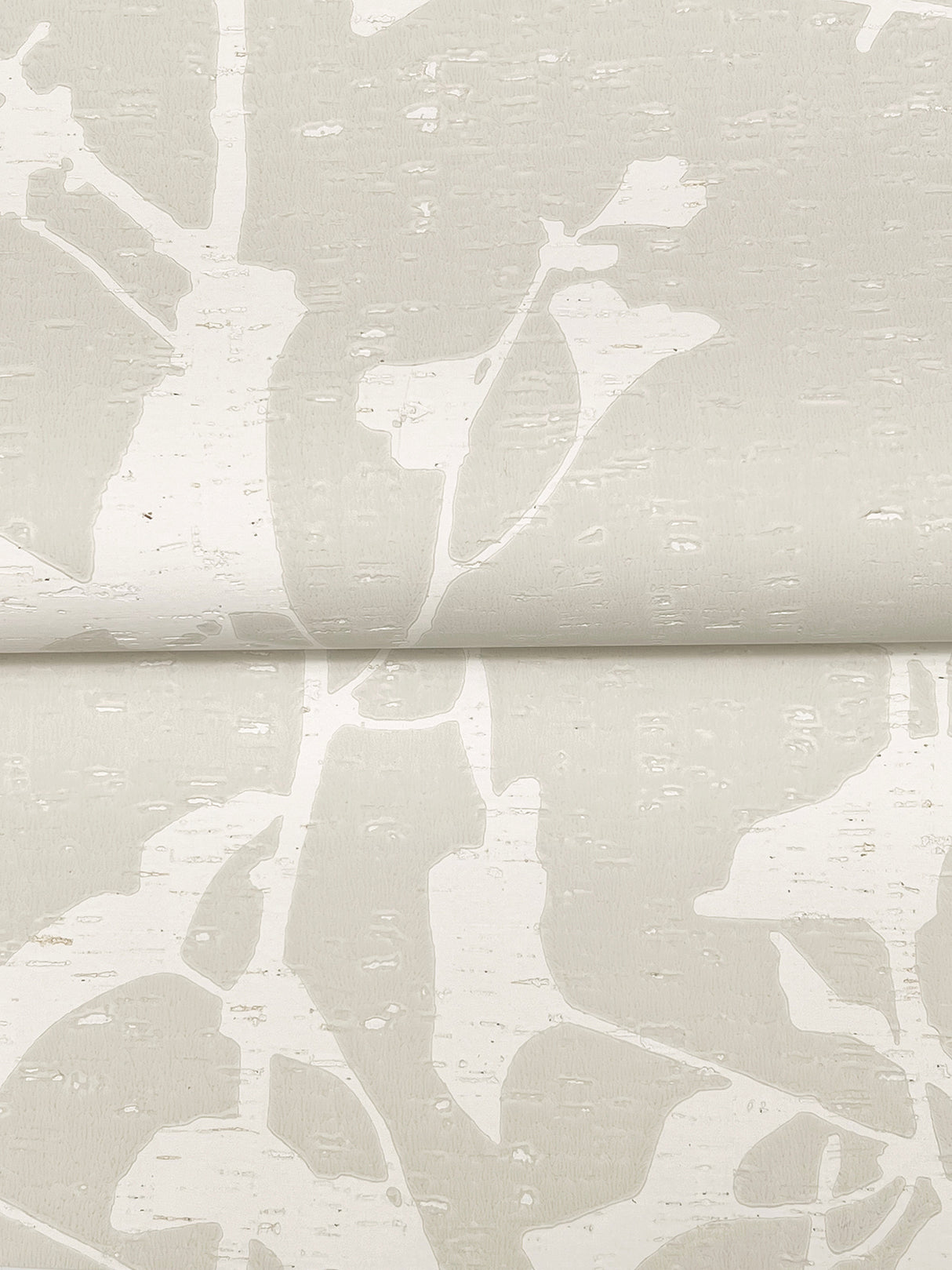 Ronald Redding VR1507 Ginkgo Silhouette Taupe Cork Wallpaper