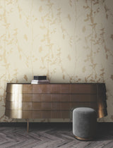 Ronald Redding VR1511 Ginkgo Silhouette Neutral Cork Wallpaper