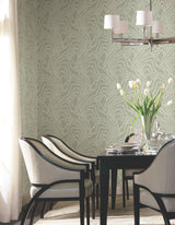 Ronald Redding VR1513 String of Pearls Sage Vine Wallpaper