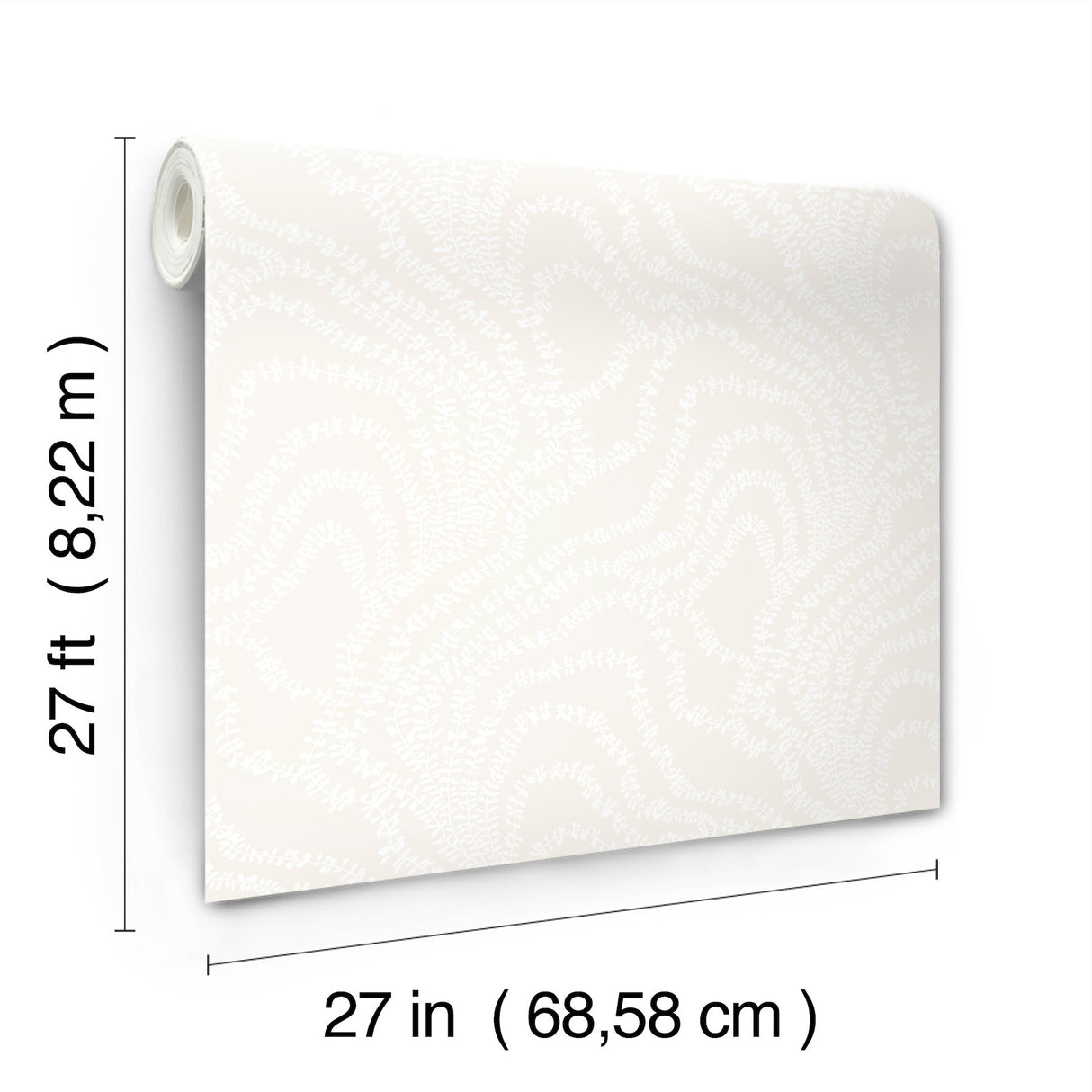 Ronald Redding VR1514 String of Pearls Pearl Vine Wallpaper